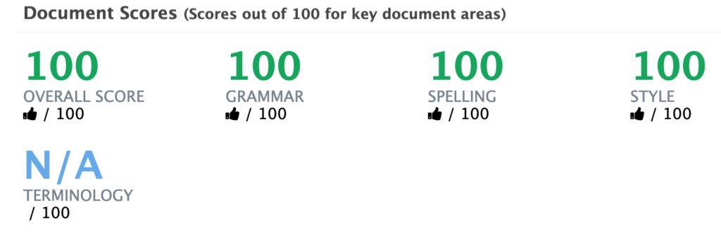 PWA Document Scores 1